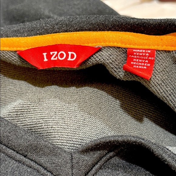 Izod Men’s Performance V neck Sweatshirt charcoal sz M - Picture 3 of 3